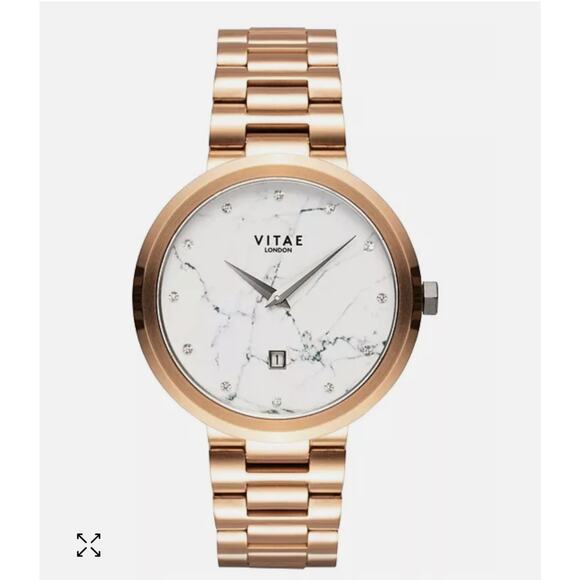 Vitae London Watch Women Elmington Rose Gold Tone Stainless Steel Bracelet 36mm - Picture 1 of 4